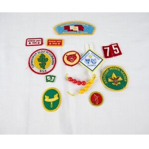 BSA Boy Scouts Patch 11p Lot Multi Good Vintage 1980s Mid-America Cornhusker 75